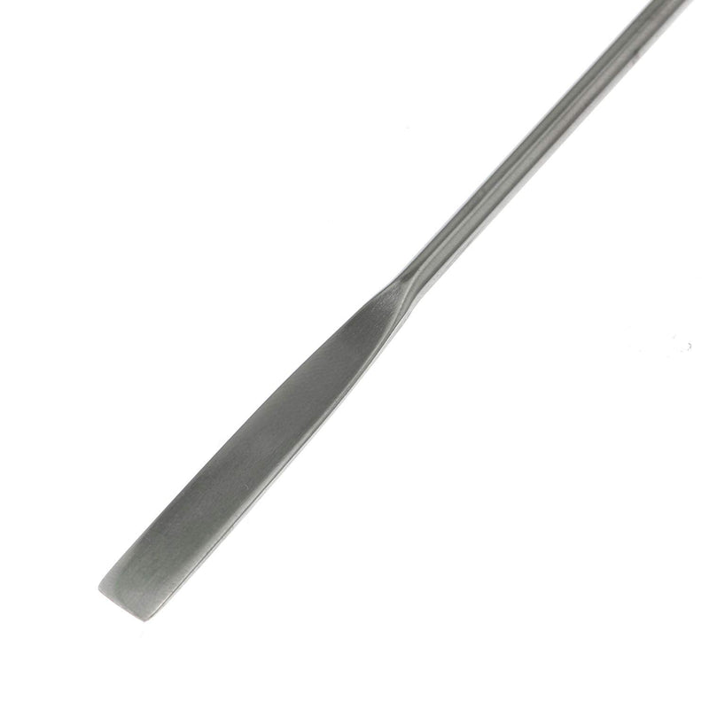 Maxmoral Stainless Steel Lab Laboratory Mini Double-Ended Spatula Semi-Micro Shovel Tapered Arrow End Flat Ends 50 mm X 9 mm