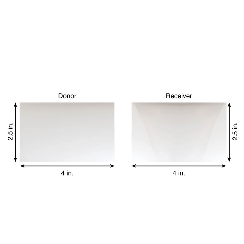 Fujifilm Prescale Sample Pack - Ultra Low (LLLW) - Surface Pressure Mapping - Pressure Indicating Film - Tactile Sensor - Pressure Range 28-85 PSI - (L 4 inch x W 2.5 inch Sheets)