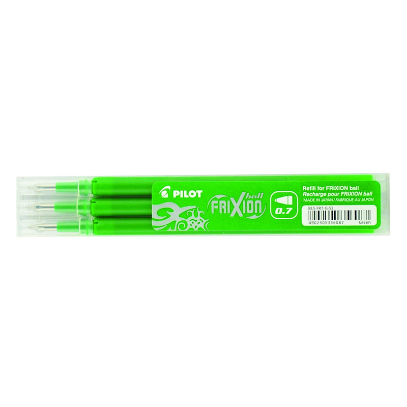 Pilot Refills for Frixion Rollerball 0.7 mm (Pack of 3) - Green