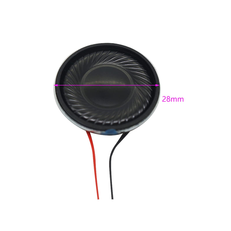 Round Micro Speaker,28mm 2W 8 ohm Round Internal Magnetic Speaker Loudspeaker,Mini Loudspeaker,for Laptop, Tablet, Walkie-Talkie, Video Player
