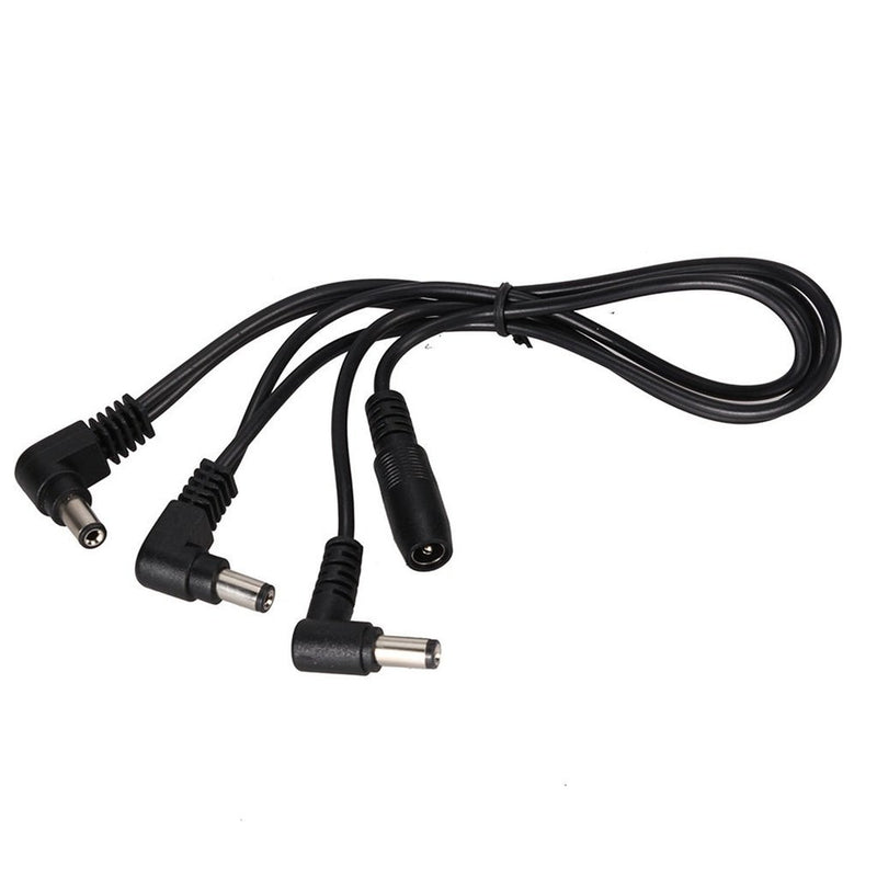 1 to 3 Cable Daisy Chain Guitar Effect Pedal Power Supply Splitter Cable Adapter