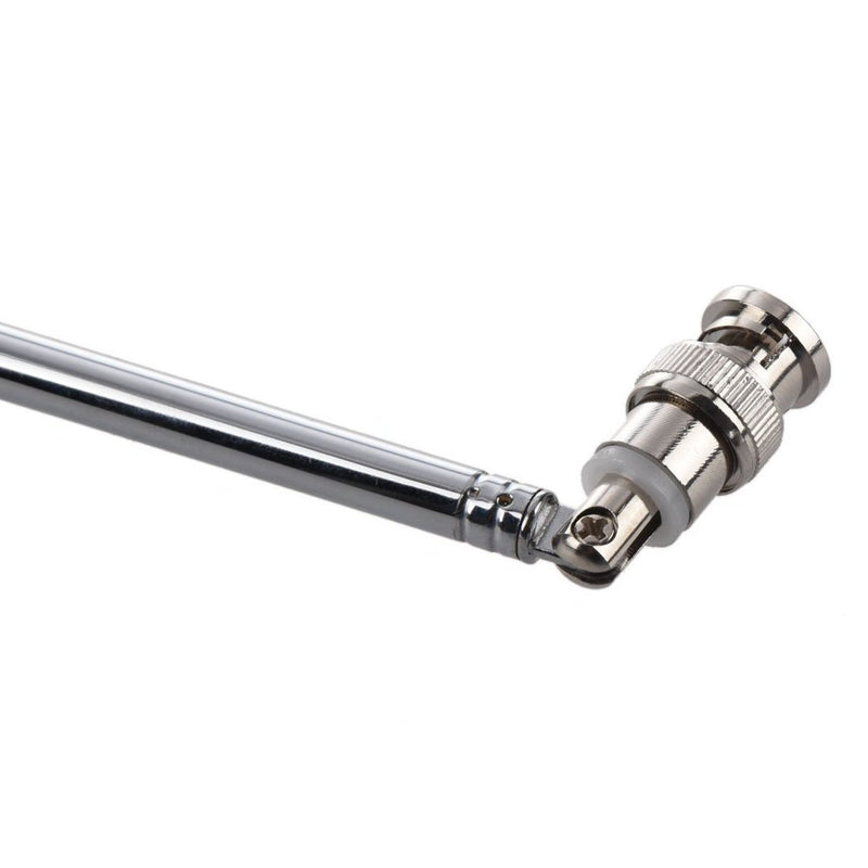 E-outstanding 7 Section Telescopic BNC Male Swivel Antenna,for TV FM Radio Scanners Remote Receivers,and Other Electronics Products