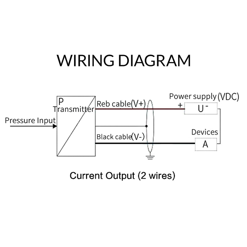 4-20MA Output Integral Level Transmitter Liquid Oil Water Level Sensor Probe 304 Stainless Steel with 0-5M Measure Range 6M Cable Detect Controller Float Switch for Pump DC10-30V Power Supply