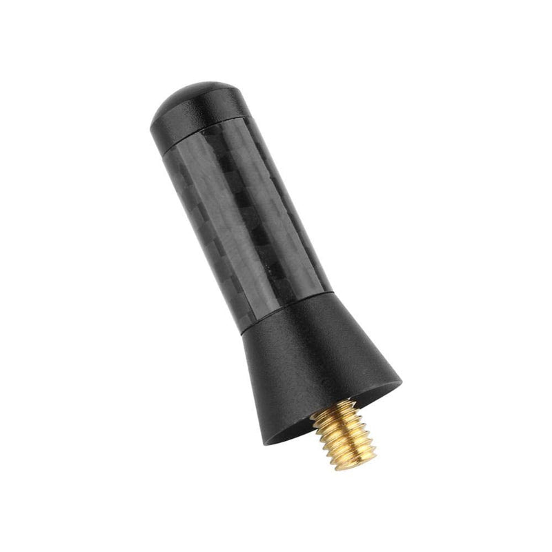 3.5cm Mini Car Aerial Antenna, Short Universal Car Antenna Carbon Fiber Stubby Screws M3 M4 M5 M6 Rubber Ring