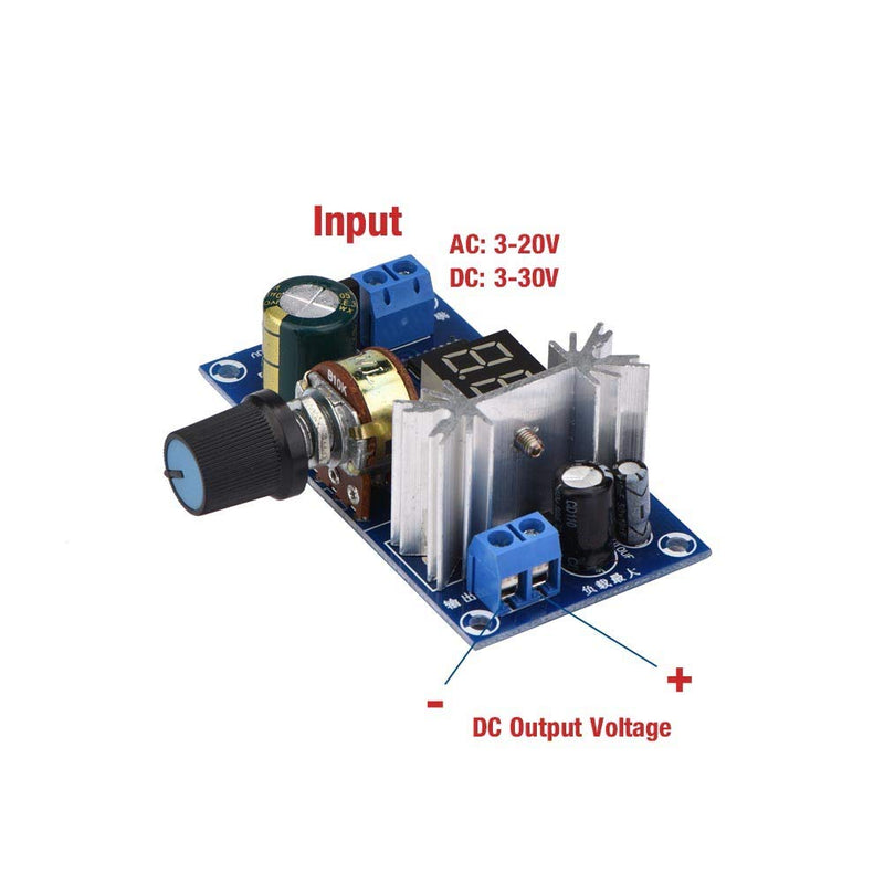 317 Adjustable Power Supply LM317 Power Regulator Adjustable Voltage Regulator Digital Voltage Display Power Supply Board