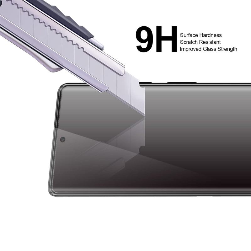 (2 Pack) Supershieldz Designed for Google (Pixel 7 Pro) Tempered Glass Screen Protector, 3D Curved Glass, Anti Scratch, Bubble Free (Black)