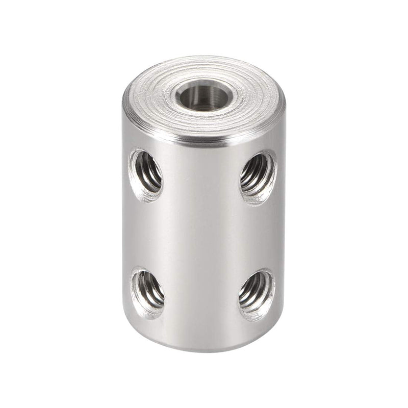 uxcell 4mm to 4mm Bore Rigid Coupling Set Screw L22XD14 Stainless Steel,Shaft Coupler Connector,Motor Accessories