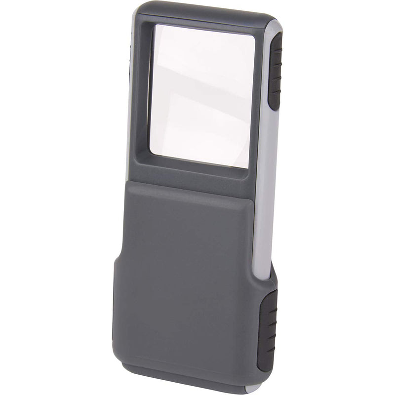 Carson MiniBrite 3x Power LED Lighted Slide Out Magnifier with Protective Sleeve for Reading, Hobby, Crafts, Tasks and Inspection (PO-25, PO-25MU) Single Pack