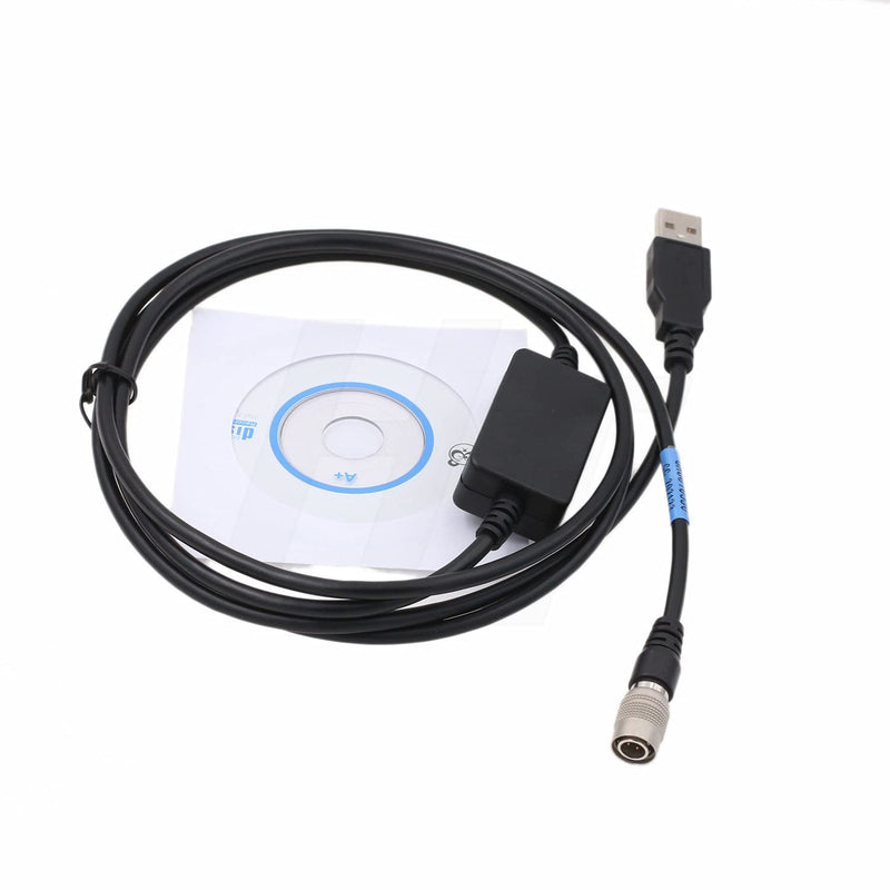 HangTon Hirose 4 Pin Data Cable to USB Computer PC for Trimble 5600 Geodimeter