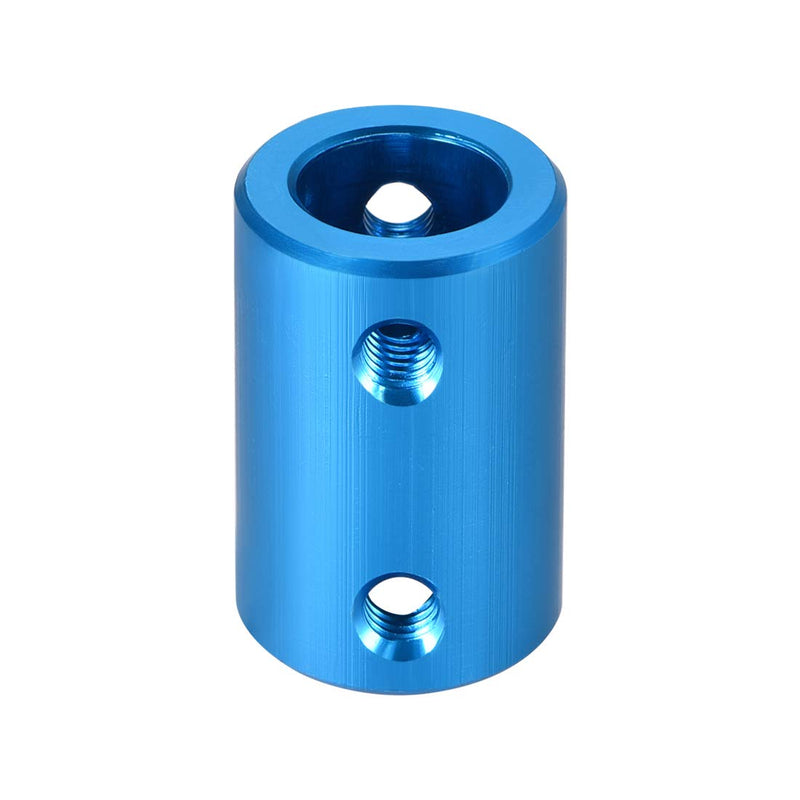 uxcell 10mm to 10mm Bore Rigid Coupling Set Screw L25XD16 Aluminum Alloy,Shaft Coupler Connector,Motor Accessories,Blue