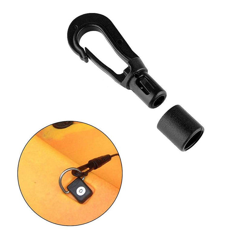 GEUNTECH 1/4" Elastic Bungee Shock Cord - Kayak Stretch String Rope with Bungee Shock Cord Hook Suitable for Kayaks Boat Camping Accessories, Exercise, Fitness and Outdoor Enthusiasts 10 Feet rope + 4 Hooks