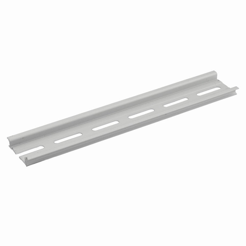 PZRT 2-Pack Aluminum 1.1mm Thickness Slotted DIN Rail,200mm 7.8" Length 35mm Standard Width, for Single Phase Switch Installing Fixed Solid State Relay 200mm