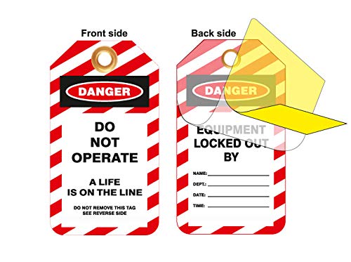 Lockout Tags, Do Not Operate, Self-Laminating