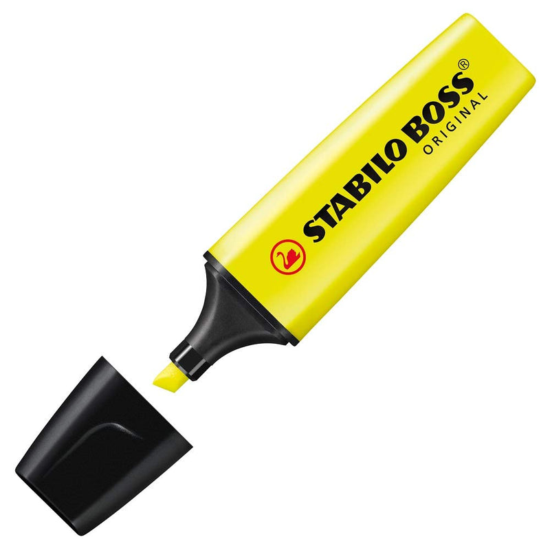 Highlighter - STABILO BOSS ORIGINAL Yellow Pack of 2 (B-10422-10)