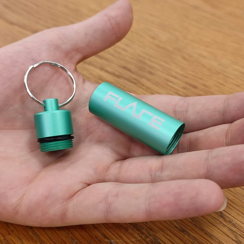 Flare Audio Capsule Mint - Tough Lightweight Aluminium, Water-proof, Keychain
