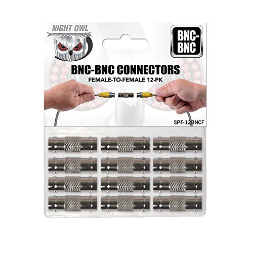 Night Owl Security BNC-BNC Cable Connectors, 12-Pack