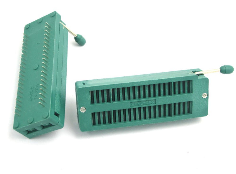 DollaTek 2PCS Universal 40-Pin ZIF DIP IC Test Board Socket