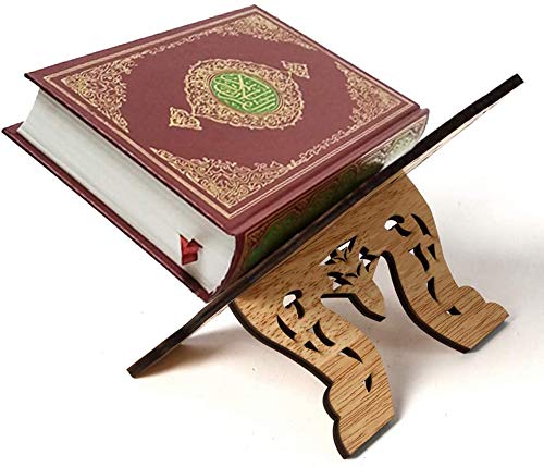 Wooden Book Stand Holder Holy Book Holder Islam Book Bracket for Home Office Decor