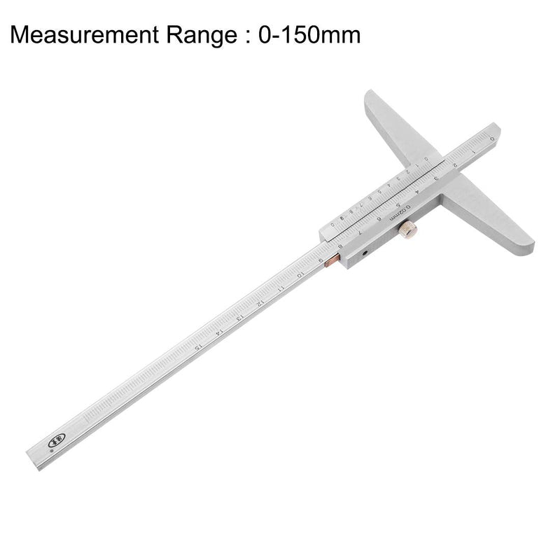 uxcell 0-150mm Depth Vernier Caliper Micrometer Gauge Measuring Tool 0.02mm Resolution