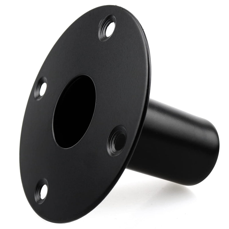 Speaker Stand Top Hat E-outstanding 4.21x3.34Inch Black Metal Speaker Mount Stand Top Bracket Speakers Repair Parts Accessories DIY Home Theater, Speaker Cabinet Pole Mount