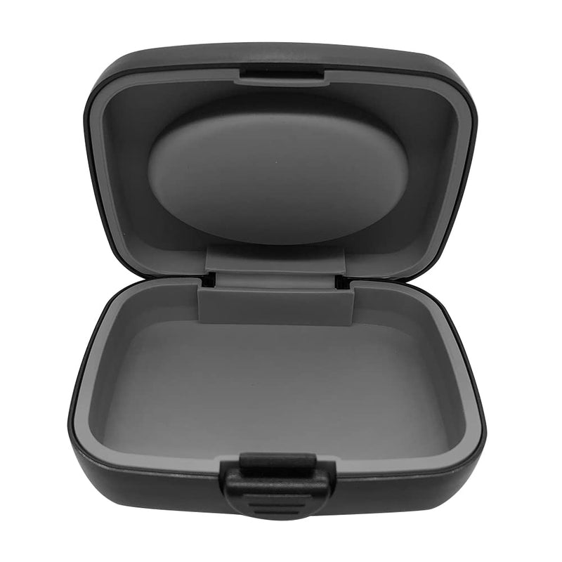 Portable Storage Carrying Case for All Brand Hearing Aid Amplifier / PSAP / BTE / ITE / ITC / CIC / RIC / RITE (Black)