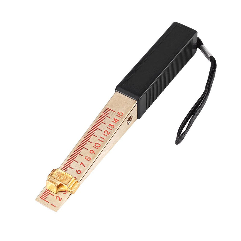 Feeler Gauge Metric Portable,Wedge-Shaped 1-15mm for House Engineering Inspection Flatness Measuring Tool,1Pcs(0.2mm Precision)