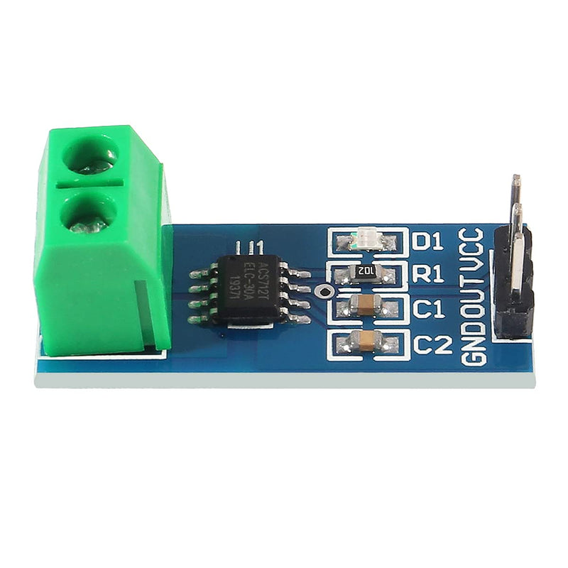 UMLIFE 5pcs ACS712 30A Range Current Sensor Module Detector ACS712ELC 5A 20A 30A Amps Amperage (20A)