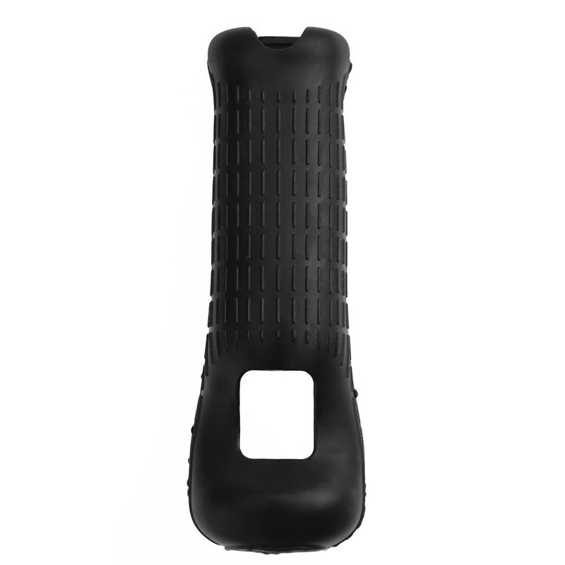 1 x Silicone Soft Cover for Wii Game Controller Soft Silicone Cover Case Protective Sleeve for Wii Remote Controller Protection (Black) Black