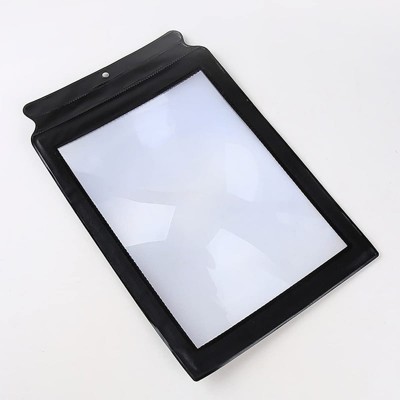WJINNG Magnifier Full Page Reading Magnifier 3X Magnifying Power Large Sheet Magnifying Glass Reading Aid Lens Fresnel for Books Menus Newspapers Improve Elderly Poor Eyesight for The Elderly Gift