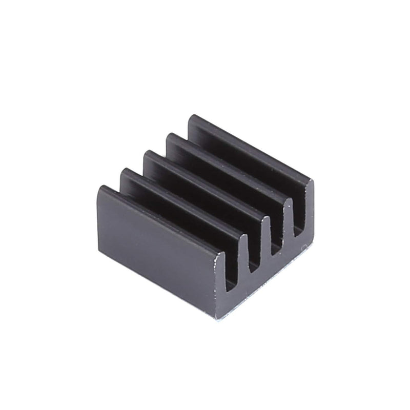 Awxlumv 10 pcs Small Heat Sinks 9 x 9 x 5 mm Aluminum Heatsink with Thermal Conductive Double Sided Tape for Cooling GPU IC Chips VRAM VGA RAM 9x9x5mm