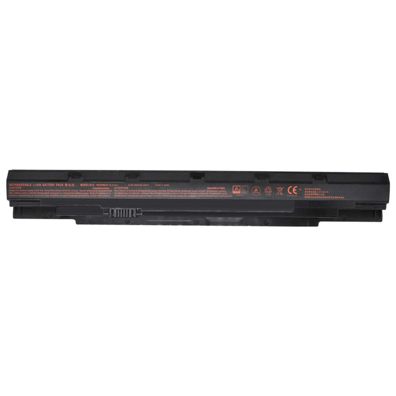 RDSJ Compatible N240BAT-4 N240BAT-3 Battery Replacement for CLEVO N250LU N250JU N240BU N240JU Sager NP3240 NP3245 6-87-N24JS-4UF3 4UF1 6-87-N24JS-42L3 42L2 6-87-N24JS-42L 6-87-N24JS-42F1 42F2