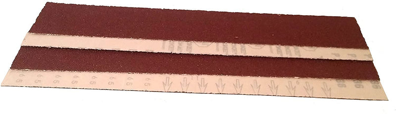 Starcke Premium Aluminum Oxide Longboard Sanding Sheets 2-3/4 x 17-1/2 Inch - Clip On Heavy Duty Sandpaper For Wood, Auto Body, Paint, Metal, And Plastics (25, 80 Grit) 25