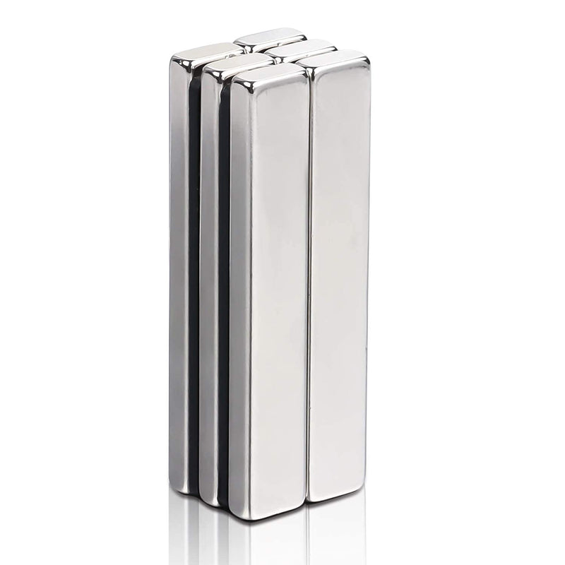 LOVIMAG Powerful Neodymium Bar Magnets, Rare-Earth Metal Neodymium Magnet, Incredibly Strong 33 LB Strength - 60 x 10 x 5 mm, Pack of 6 60x10x5mm-6p