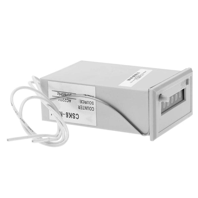 Electromagnetic Counter 6 Digit Pulse Counter CSK6-NKW AC220V / AC110V / DC24V / DC 12V(DC 12V)