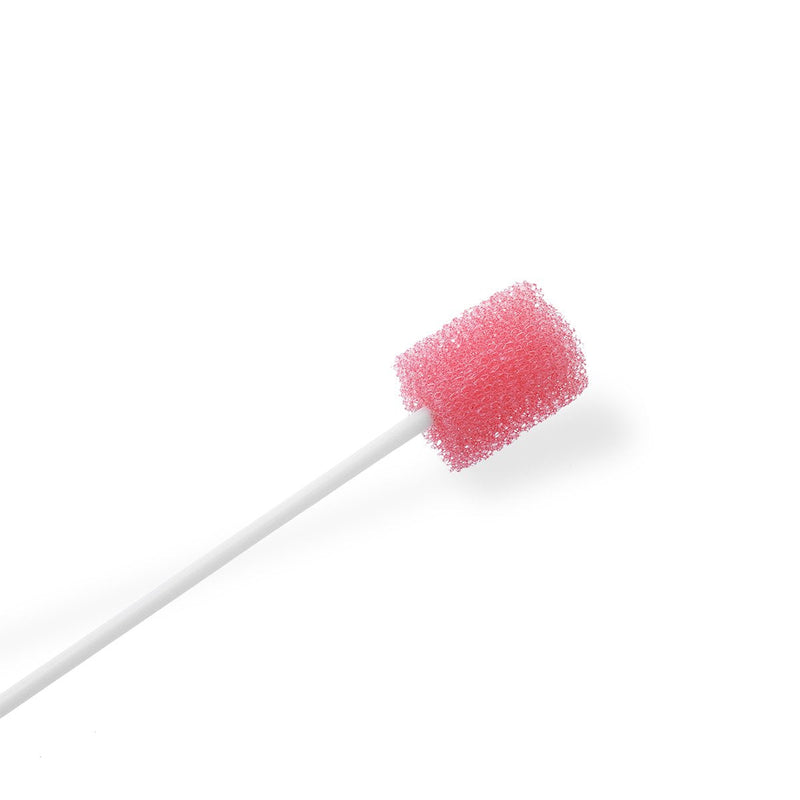 Disposable Oral Care Sponge Swabs(50pcs Pink) Petal shape pink