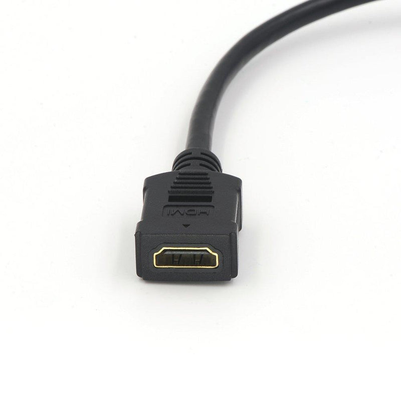 VCE 5 Pack HDMI Keystone Jack Adapter HDMI Female to Female Pigtail Extension Cable Coupler Jack-6 Inch