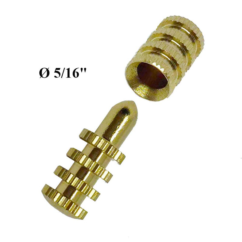 Bonoda Brass Table Pins w/Sockets 20 Sets