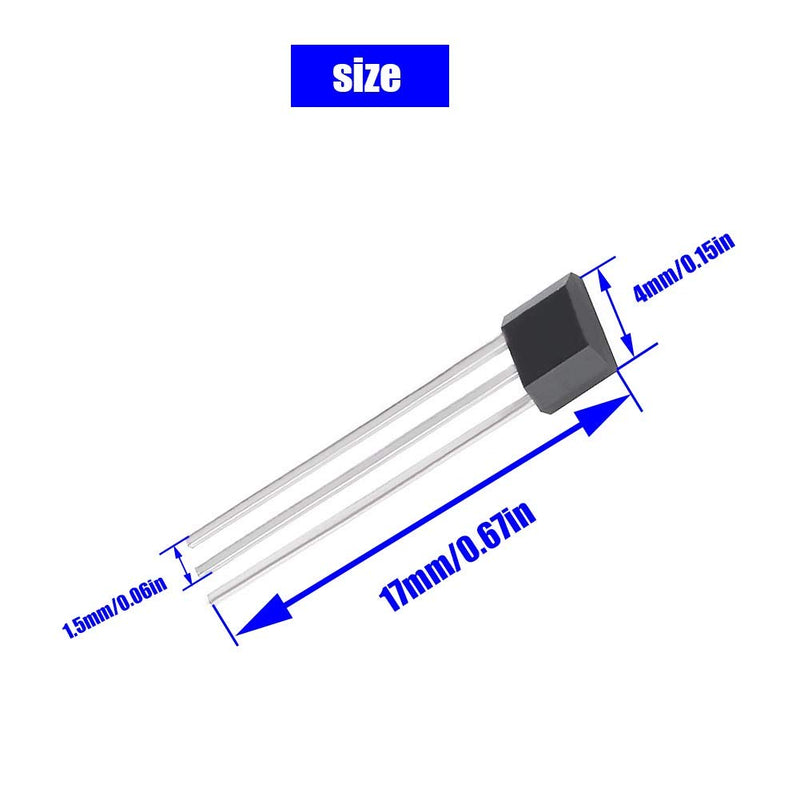 12pcs. 41F TO-92S SS41F 0H41 SH41 S41 Bipolar Hall Effect Sensor Magnetic Detector 3 Pin Sensor for Automotive Electric Car Motor Vehicle Motor Industry
