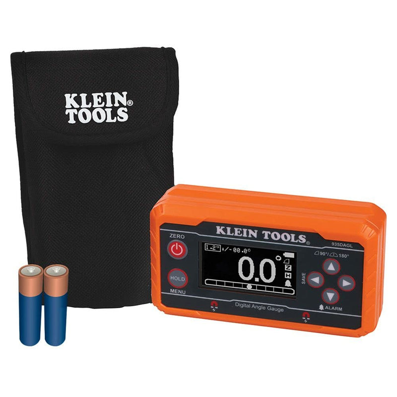 Klein Tools 69346 Plumber's Kit, Use with Digital Angle Gauges and Levels Cat. Nos. 935DAGL and 935DAG, Contains Metal Plate and 2 Straps
