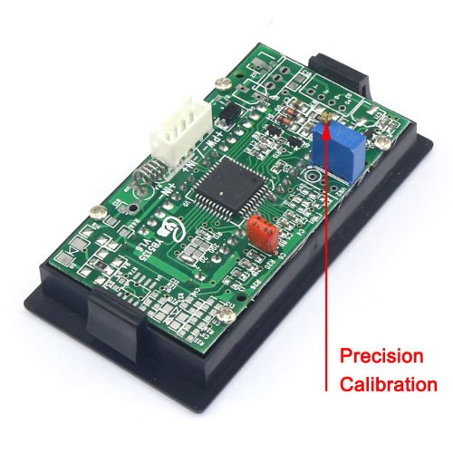 DROK® 0.5" +/- 0-2A DC Current Measurement Panel Ammeter Digital Ampere Meter