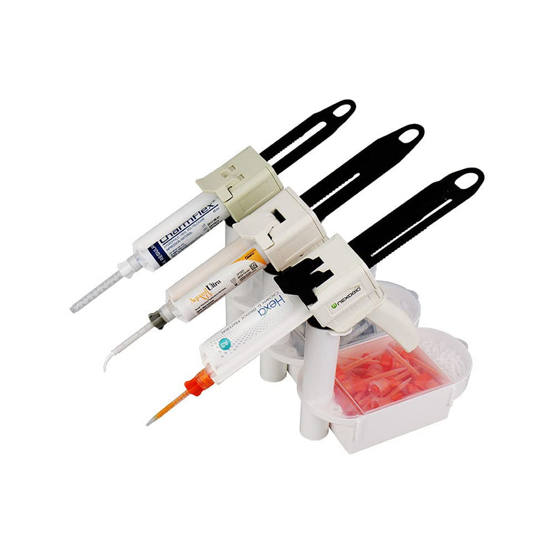 Holder for Dental Impression Dispenser Gun/Dental Mixing Tip/Dental Intra-Oral Tips Organizer