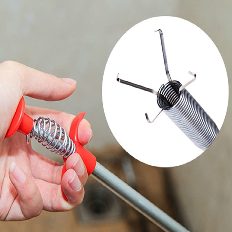 ALINNA Flexible Grabber Claw Pick Up Reacher Tool With 4 Claws Bendable Hose Pickup Reaching Assist Tool for Litter Pick, Home Sink, Drains, Toilet(24 Inches) Silver