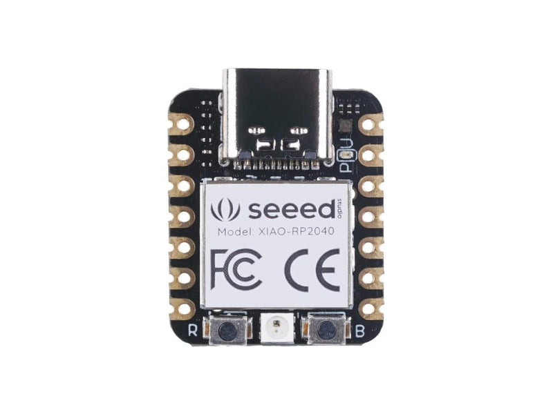 Seeed Studio XIAO RP2040 Microcontroller, with Dual-Core ARM Cortex M0+ Processor, Supports Arduino, MicroPython and CircuitPython with Rich Interfaces. A