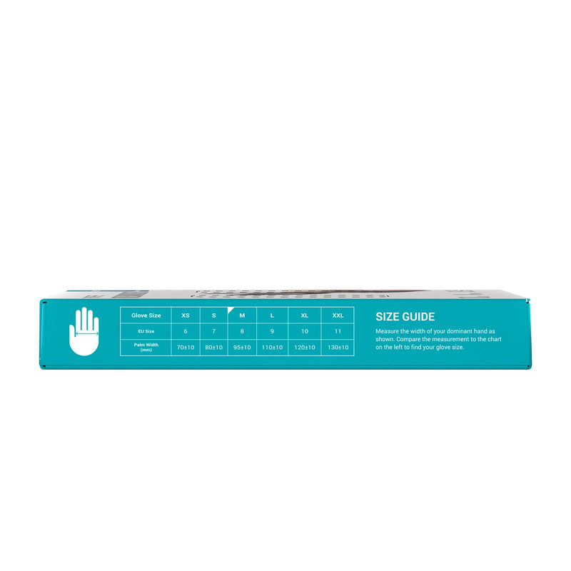 EUROPAPA 100x nitrile gloves box disposable gloves, disposable gloves, examination gloves, nitrile gloves, powder-free, latex-free, non-sterile, latex-free, disposable gloves (M, black) M