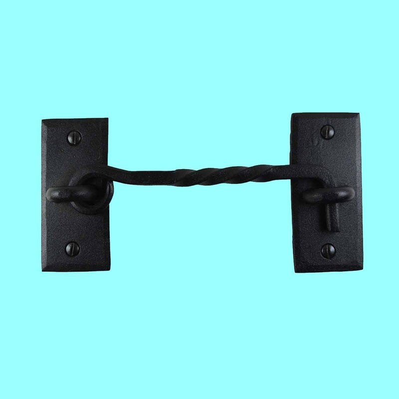 Renovator's Supply Wrought Iron Cabin Hook Black Rustproof Finish 6 in.