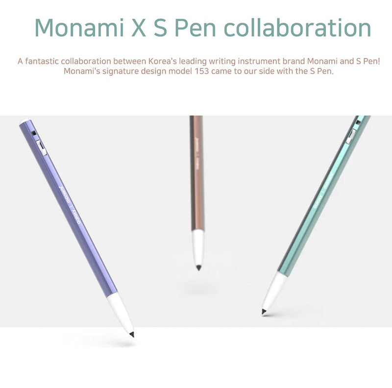 MONAMI Galaxy x Monami 153 S Pen for Galaxy S21 Ultra, Note Series Tab with S Pen (Brown)