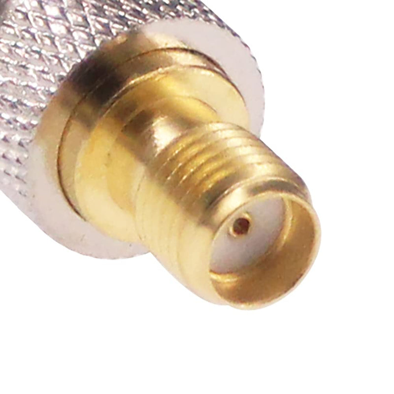 RFaha 5pcs SMA Female to F Female RF Coax Adapter SMA to F Coaxial Connector Adapter for HT Radio/Antenna/Coax Cable(F16-5)