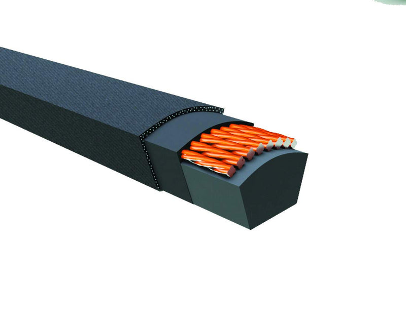 D&D PowerDrive A46/4L480 V Belt, A/4L, Rubber, 1/2" x 48" OC