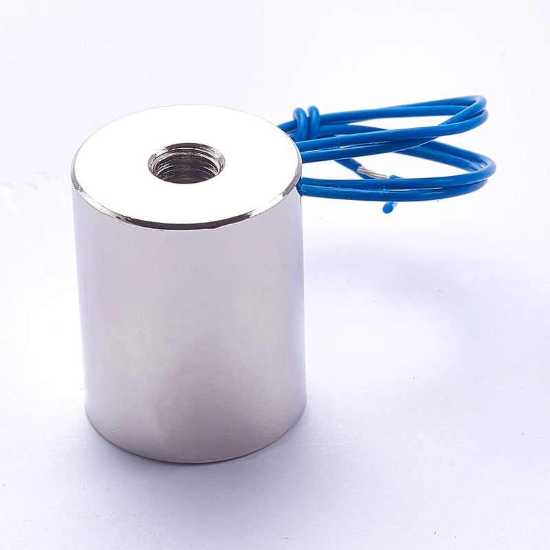 Fielect DC 36V 8000g Electric Lifting Magnet Electromagnet Solenoid Lift Holding Circular Suction-Cup Electrical, 0.1125A 4.05W