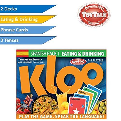 KLOO's Learn to Speak Spanish Language Card Games Pack 1 (Decks 1 & 2)